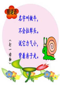 2016新版一年级语文上册14《小蜗牛》