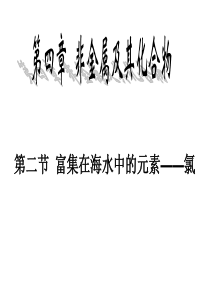 c★第二节_富集在海水中的元素――氯资料