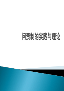 问责制的实践与理论