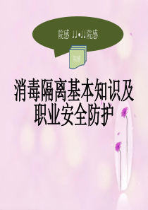 消毒隔离基本知识及职业安全防护