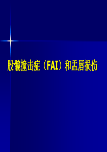 髋关节疼痛的一个病因：股髋撞击征