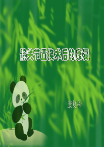 髋关节置换术后