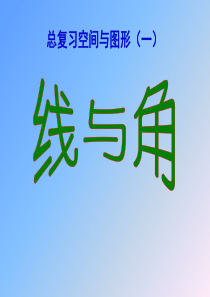 46、总复习空间与图形(线与角复习)