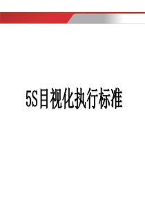 5S目视化执行标准