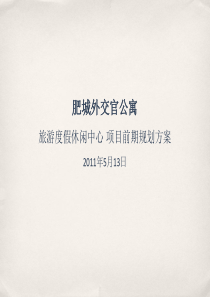 肥城外交官公寓前期规划方案