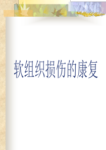 软组织损伤临床康复(副本)
