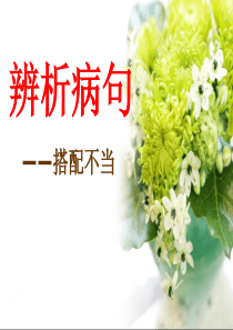 修改病句：搭配不当(精品公开课)