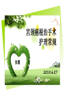 宫颈癌根治手术护理常规护理常规(1)