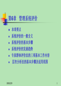6章管理系统评价