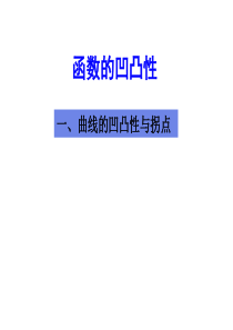 函数的凹凸性