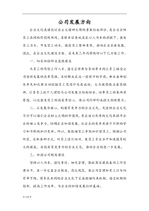 公司发展规划范文
