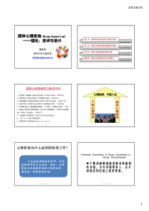 樊富珉：团体咨询五天培训总课件