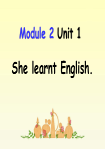 《She-learnt-English》精品课件