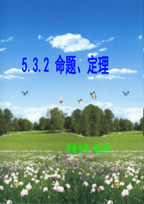 5.3.2命题、定理、证明课件-