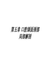 口腔局部解剖98页PPT