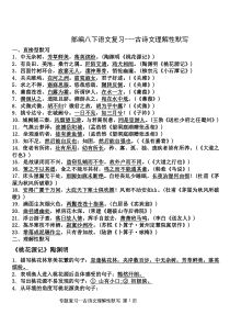 部编八下专题复习--古诗文默写