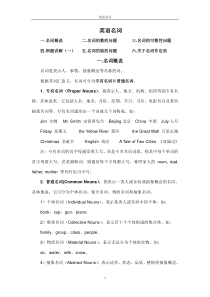 (精)中考英语名词用法详解