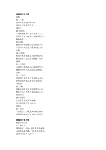 部编版小学四年级(上下册)古诗词