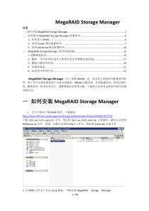 MegaRAID Storage Manager配置指南
