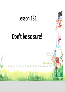新概念一册第131课课件