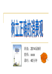 第二框题 树立正确消费观(公开课课件)