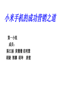 工商管理案例分析之小米手机