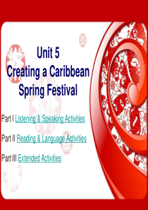 Unit 5 Creating a Caribbean Spring Festival