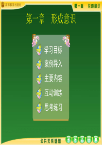 公共关系基础课件第一章形成意识