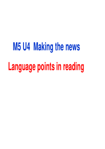 M5 Unit4 language points