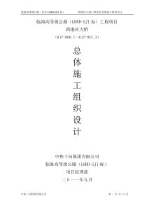 跨港河大桥总体开工报告