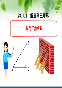 锐角三角函数正切