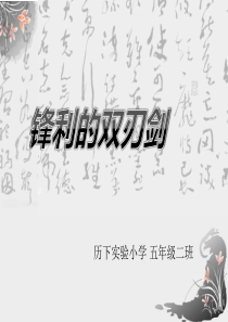 五年级上册品德课件-《锋利的双刃剑》