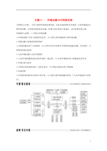 2018版高考地理二轮复习第二部分专题通关攻略专题十一环境问题与可持续发展学案