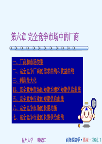 完全竞争市场中的厂商