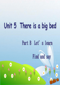 Unit-5-There-is-a-big-bed-B-Lets-learn