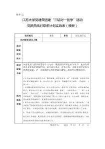 党团员结对联系计划实施表