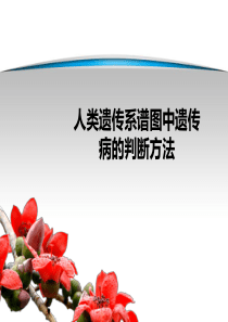  遗传系谱图中遗传病的判断及其概率计算(23张)