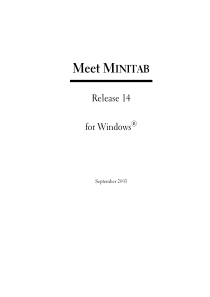 MeetMinitab14（英文版）