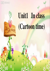 译林版小学英语三下Unit1-cartoon-time