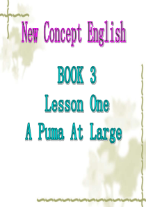 新概念英语第三册第一课课件