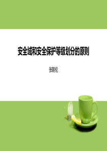 安全域和安全保护等级划分的原则