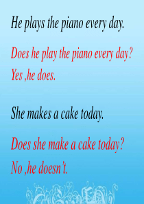 一般现在时对划线部分提问.ppt