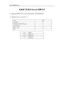 机械通气患者的Brussels镇静评分