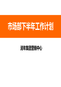 某公司市场部下半年工作计划PPT(共-36张)
