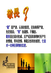 敬畏生命 - 道德与法治