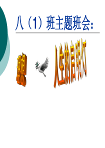 八年级一 班主题班会――理想