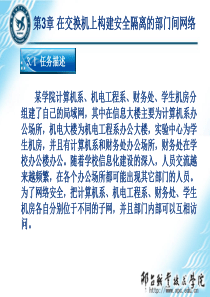 网络互联技术与实践第3章 在交换机上构建安全隔离的部门间网络