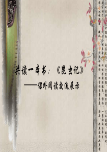 《昆虫记》公开课ppt