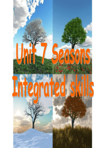 牛津译林八年级上Unit 7 Seasons Integrated skills
