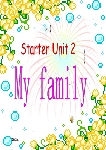 七年级英语：Unit 2 My family复习课件3(预备课程)牛津版